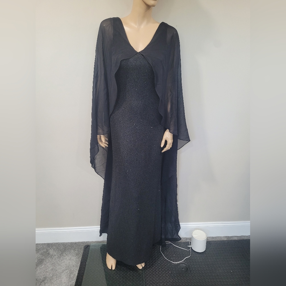 NWT St John Caviar Black dress gown